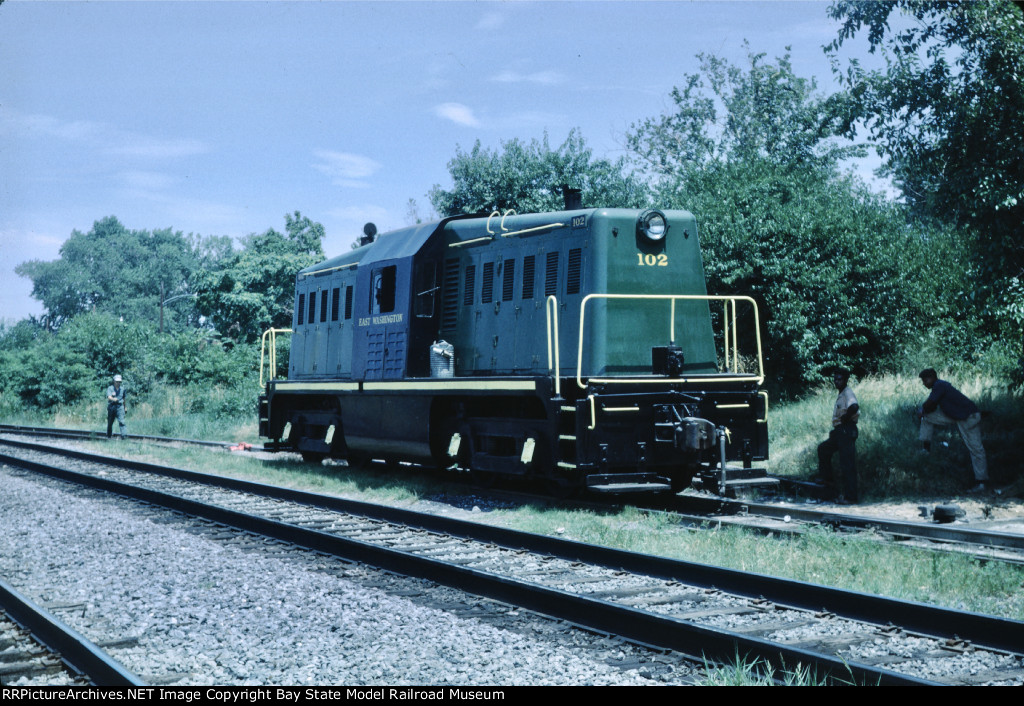 East Washington Rwy 65-tonner no. 102 at Chesapeake Junction